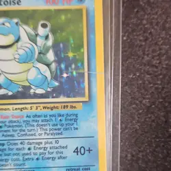 Blastoise Base Set 2/102 Holo Rare 1999 English Pokemon TCG 100 HP DAMAGED. - Image 2