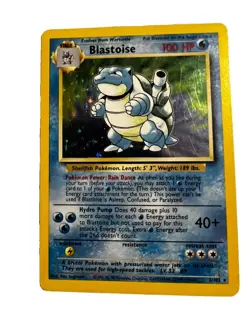 Pokemon TCG Blastoise 2/102 Base Set Holo Rare 100 HP English 1999 - Image 1