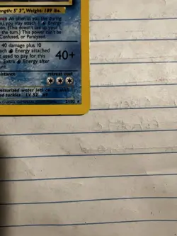 Pokemon TCG Blastoise 2/102 Base Set Holo Rare 100 HP English 1999 - Image 3