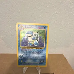 Pokemon TCG Blastoise 002/102 Base Set Holo Rare 1999 English 100 HP Stage 2 - Image 1