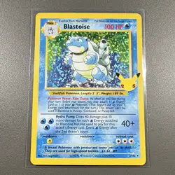 Pokemon TCG Blastoise 2/102 Base Set Holo Rare English 1999 100 HP - Image 1