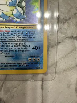 Pokemon TCG Blastoise 2/102 Base Set Holo Rare 1999 English WOTC 🔥PSA Worthy🔥 - Image 5