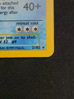 Pokemon TCG Base Set Blastoise 2/102 Holo Rare English 1999 - Image 5