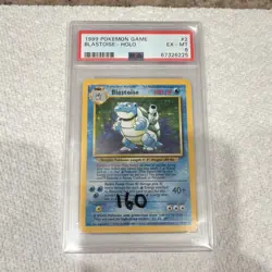 Blastoise 1999 Pokemon TCG Base Set Holo Rare 2/102 English PSA 6 - Image 1