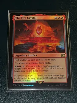 The Fire Crystal Final Fantasy Foil Magic the Gatherinf MtG NM - Image 1