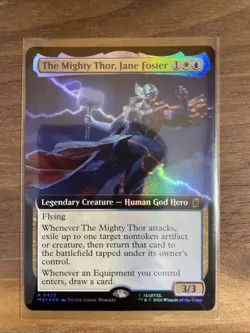 MTG Marvel Super Heroes The Mighty Thor Jane Fosters Extended Art Foil - Image 1