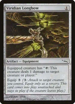 Magic The Gathering MTG VIRIDIAN LONGBOW Mirrodin NM Near Mint - Image 1