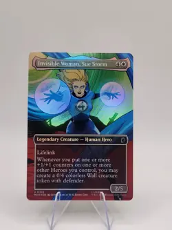 Invisible Woman, Sue Storm (Borderless) Marvel Super Heroes Foil - Image 1