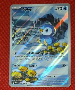 Pokemon Card TCG - Piplup 098/094 - Phantasmal Flames - Illustration Rare - - Image 1