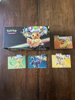Pokemon Prismatic Evolutions EMPTY Storage Surprise Box Dividers Eeevee TCG - Image 1