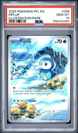 Pokemon TCG Piplup IR 098/094 - Phantasmal Flames PSA 10 GEM MINT - Image 5