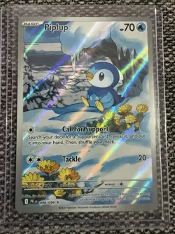 Piplup 098/094 (Phantasmal Flames) Illustration Rare - English - M/NM - Pokemon - Image 1