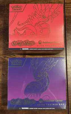 Pokemon Scarlet And Violet Base Set Pokemon Center Exclusive ETB Set - Image 1
