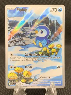Pokemon Piplup 098/094 Phantasmal Flames Holo Illustration Rare NM - Image 1