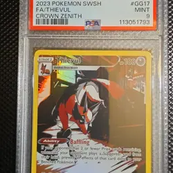 Pokemon TCG Thievul GG17 Crown Zenith Galarian Gallery Ultra Rare Full Art Holo… - Image 1