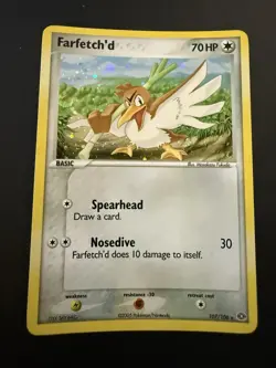 Pokemon TCG 2005 EX Emerald 107/106 Farfetch’d Holo NM - Image 1
