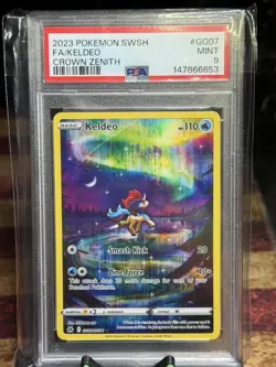 The Pokemon Company Pokemon TCG Keldeo GG07/GG70 Crown Zenith PSA 9 2023 - Image 1
