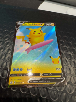 Surfing Pikachu V 008/025 - Celebrations - Pokemon Card - Near Mint - Image 1