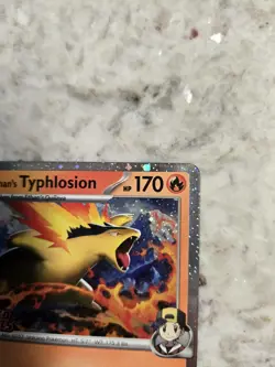 Ethan's Typhlosion 034/182 Destined Rivals Prerelease Pokemon Stamped NM Cosmos - Image 2