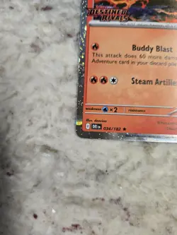 Ethan's Typhlosion 034/182 Destined Rivals Prerelease Pokemon Stamped NM Cosmos - Image 4