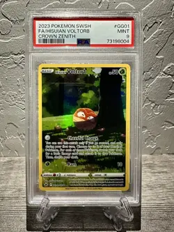 ⚡Hisuian Voltorb GG01⚡Pokemon TCG CROWN ZENITH 💎PSA 9 Mint💎 - Image 1