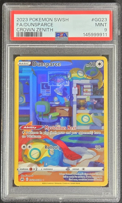 2023 Pokemon Dunsparce GG23/GG70 Crown Zenith Galarian Gallery PSA 9 MINT - Image 1