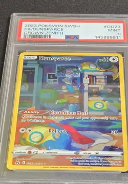 2023 Pokemon Dunsparce GG23/GG70 Crown Zenith Galarian Gallery PSA 9 MINT - Image 2