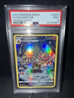 2023 Pokemon SWSH Crown Zenith Magmortar Galarian Gallery #GG03/GG70 PSA 9 - Image 1