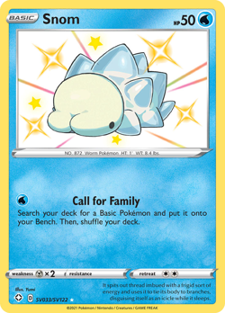 SNOM SV033/SV122 SHINY RARE SHINING FATES SHINY VAULT POKEMON HOLO NEAR MINT - Image 1