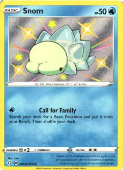 SNOM SV033/SV122 SHINY RARE SHINING FATES SHINY VAULT POKEMON HOLO NEAR MINT - Image 2
