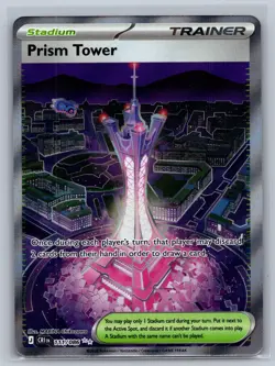 Prism Tower 111/086 Ultra Rare Chaos Rising Pokemon Holo Near Mint - Image 1