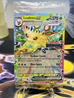 SEALED Leafeon ex (Prismatic Evolutions Stamp) 006/131 Black Star Promo Pokemon - Image 1