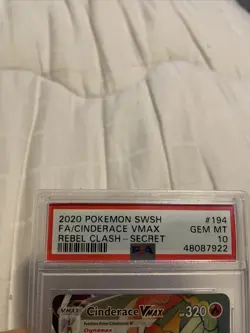 Pokemon Full Art Rainbow Cinderace Vmax Secret Rare PSA 10 - Image 3