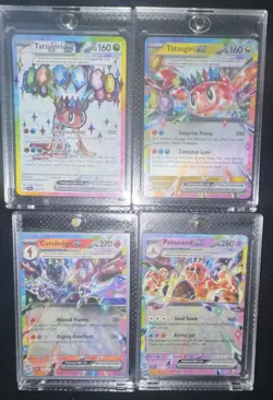 Tatsuguri EX Holo SR Lot Of 4 Pokemon Cards Surging Sparks Lot W Magnetic Cases - Image 2