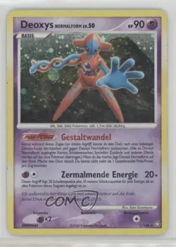 Deoxys Holo German Pokemon Diamond & Pearl Legends Awakened #1 2008 - Image 1