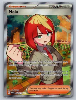 Mela 140/131 Holo Ultra Rare Prismatic Evolutions Pokemon Near Mint - Image 1