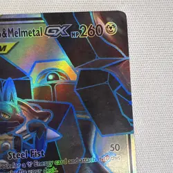 Pokemon TCG Lucario & Melmetal GX TAG TEAM Full Art Unbroken Bonds Holo 203/214 - Image 3