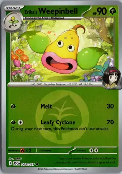 Erika's Weepinbell Energy Symbol Pattern 005/217 Holo Ascended Heroes Pokemon NM - Image 1