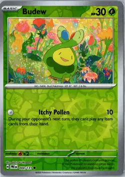 Budew - 004/131 - Prismatic Evolutions - Common Reverse Holo - NM - Image 1