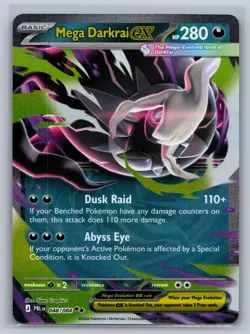 Mega Darkrai ex 048/084 Double Rare Pitch Black Pokemon Holo Near Mint - Image 1
