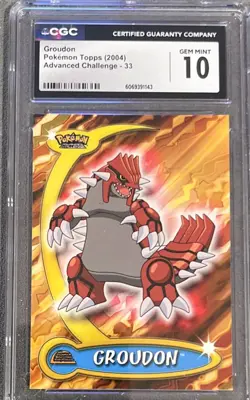 Groupon POKEMON Topps 2004 Advanced Challenge 33 CGC Gem Mint 10 - Image 1