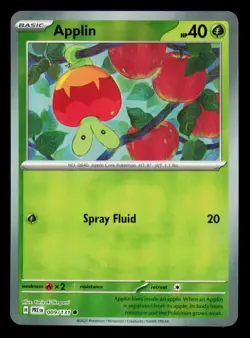 APPLIN (MASTER BALL PATTERN) 009/131 Holo Prismatic Evolutions Pokemon NM/M - Image 1