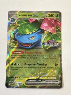 The Pokemon Company Venusaur ex Double Rare Holo 340HP 001/142 Sv07 English - Image 1