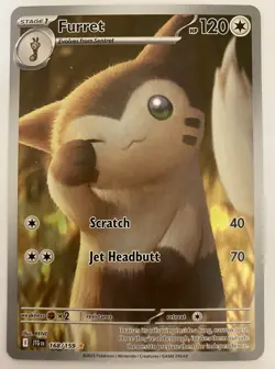 Furret 168/159 Journey Together Illustration Rare Full Art Holo - Image 1