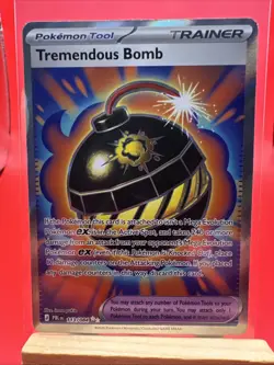 Tremendous Bomb 113/084 Ultra Rare Pitch Black Pokemon Holo - Image 1