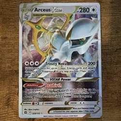 Nintendo Arceus VSTAR Metal 123/172 Brilliant Stars Ultra Rare Full Art Holo ENG - Image 1