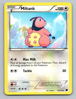 Miltank 93/116 Uncommon Plasma Freeze Pokemon Lightly Played - Image 1