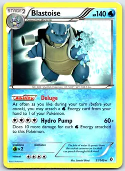 Blastoise 31/149 Holo Rare Boundaries Crossed Pokemon LP Shirai - Image 1