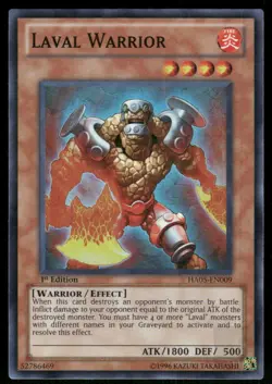 LAVAL WARRIOR HA05-EN009 SR YU-GI-OH 1ST EDITION NM/M - Image 1