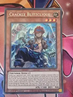 CORI-EN012 Crackle Blitzclique Secret Rare 1st Ed YuGiOh - Image 1